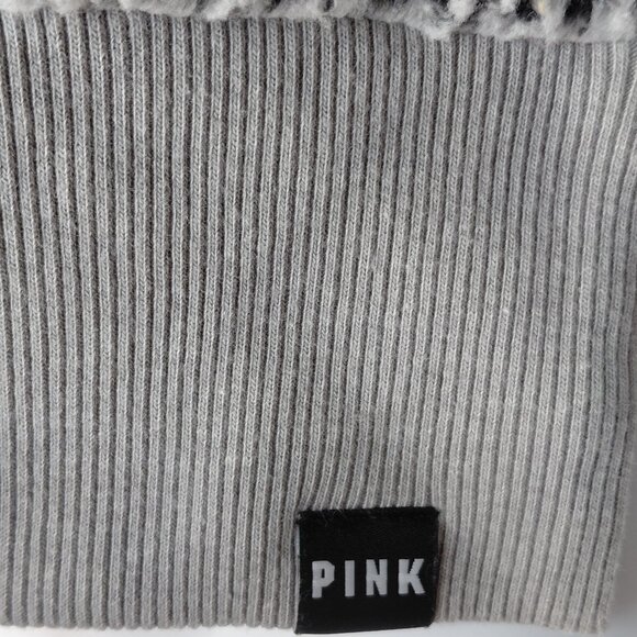 PINK Victoria's Secret Gray Sherpa sweater - Picture 12 of 12